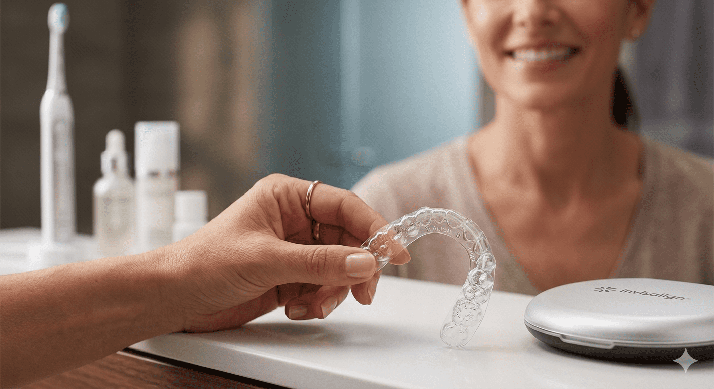 Invisalign for adults clear aligners treatment consultation for straighter teeth and confident smile at Trinity Orthodontics